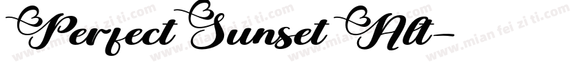 PerfectSunset Alt字体转换